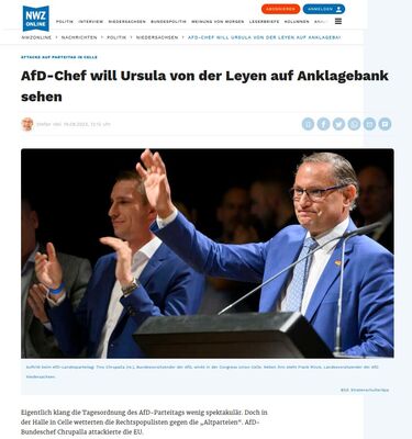 NWZ - kein Link, auf das rechtslastige Scheissblatt verlink ich nicht